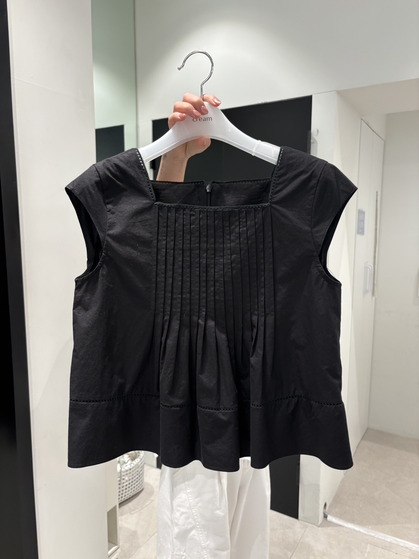 CREAM-P韓國直郵女裝新款人氣推薦時尚26夏季吊帶背心褶裥CREAM-P吊帶/背心圖色3