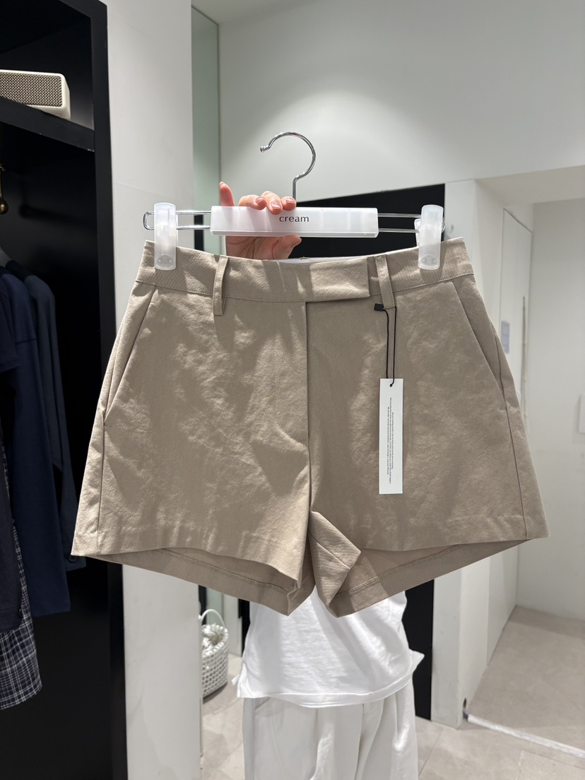 CREAM-P東大門實拍韓國女士新品26春夏人氣休閑26夏季短褲CREAM-P短褲圖色1