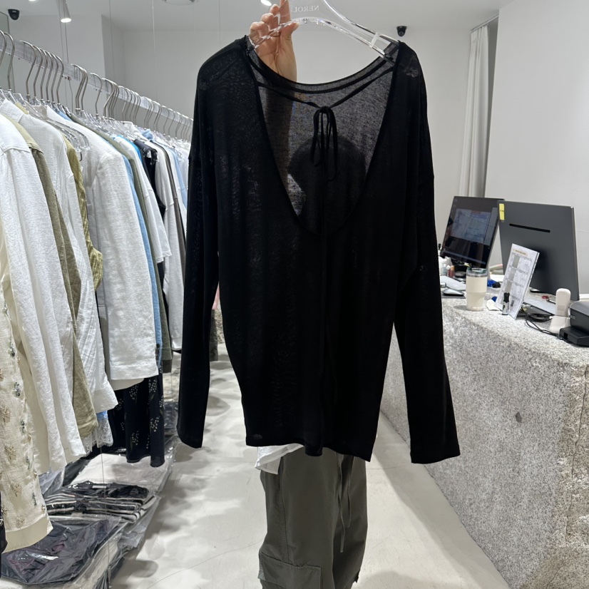 NEROLI 36韓國直郵女士新款人氣26春夏職業時尚26夏季長袖T恤NEROLI 36長袖T恤