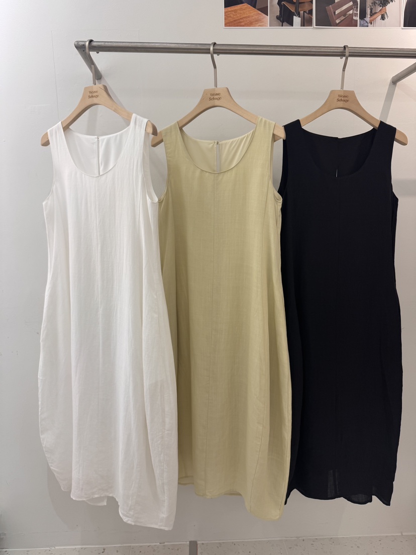 WEAUE SELVAGE韓國直郵實拍女裝新品人氣26夏季休閑連衣裙Weave Selvage連衣裙