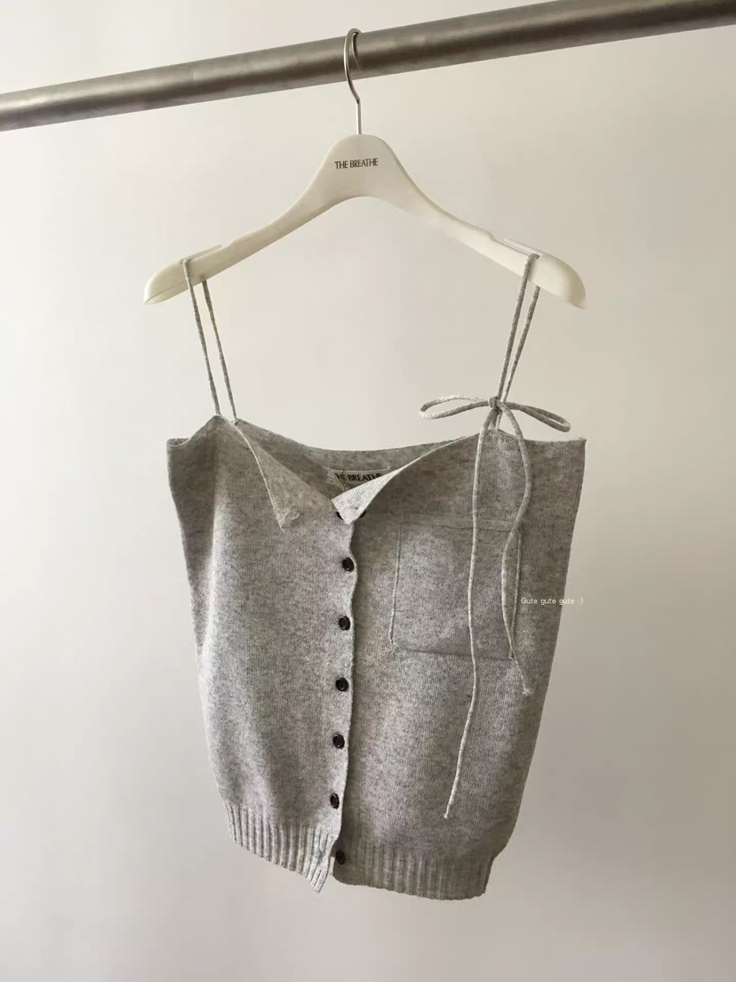 BREATHE韓國直郵女裝新品休閑26夏季26春夏人氣吊帶背心開衫BREATHE吊帶/背心圖色1