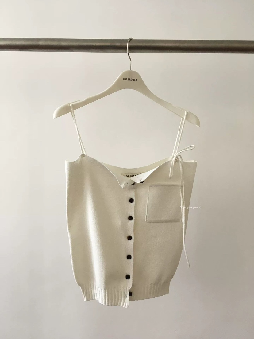 BREATHE韓國直郵女裝新品休閑26夏季26春夏人氣吊帶背心開衫BREATHE吊帶/背心圖色3