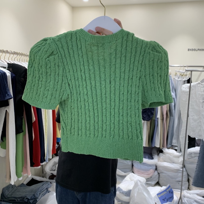 ENDOLPHIN韓國代購女裝新款人氣休閑熱賣針織衫羊毛衫開襟ENDOLPHIN針織衫