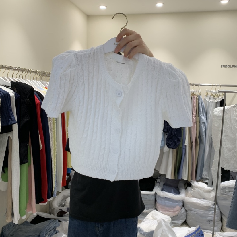 ENDOLPHIN韓國代購女裝新款人氣休閑熱賣針織衫羊毛衫開襟ENDOLPHIN針織衫圖色1