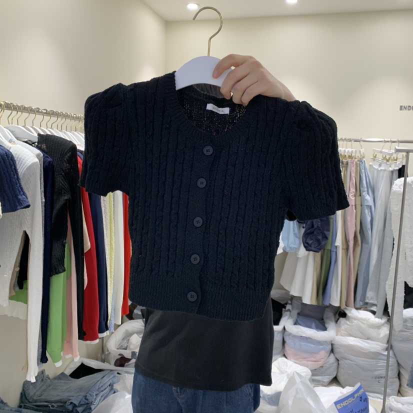 ENDOLPHIN韓國代購女裝新款人氣休閑熱賣針織衫羊毛衫開襟ENDOLPHIN針織衫圖色5