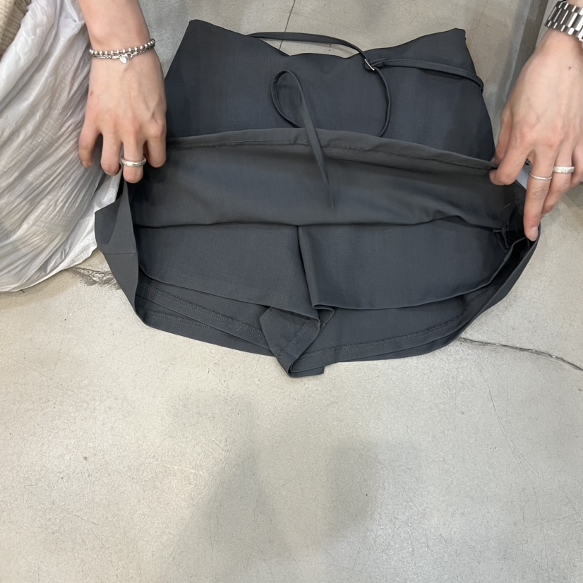 BILLION-L東大門實拍韓國女士新款人氣26夏季裙褲含腰帶系帶BILLION-L裙褲