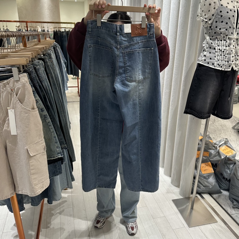 GRAYMELLOW東大門實拍韓國女裝新品26春夏人氣職業牛仔褲GRAYMELLOW牛仔褲