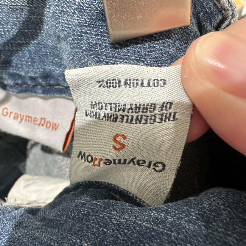 GRAYMELLOW東大門實拍韓國女裝新品26春夏人氣職業牛仔褲GRAYMELLOW牛仔褲