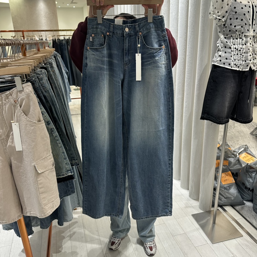 GRAYMELLOW東大門實拍韓國女裝新品26春夏人氣職業牛仔褲GRAYMELLOW牛仔褲圖色1