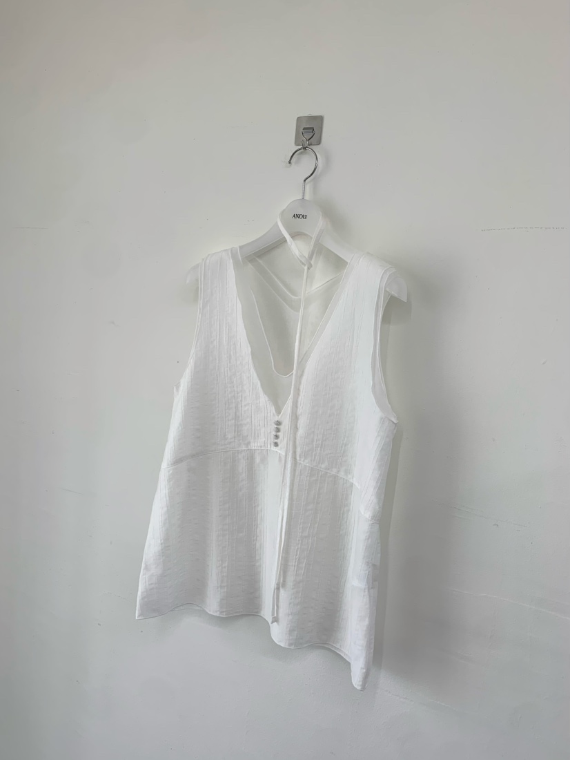 ANOU韓國東大門直郵女士新品熱賣休閑時尚吊帶背心含脖帶ANOU吊帶/背心