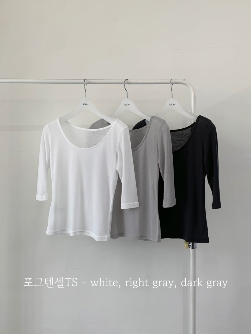 ANOU韓國直郵女士新款熱賣26夏季推薦人氣休閑時尚T恤天絲ANOUT恤