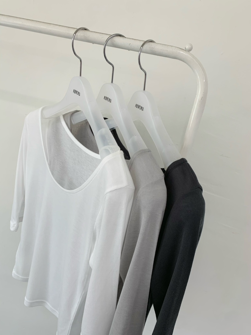 ANOU韓國直郵女士新款熱賣26夏季推薦人氣休閑時尚T恤天絲ANOUT恤