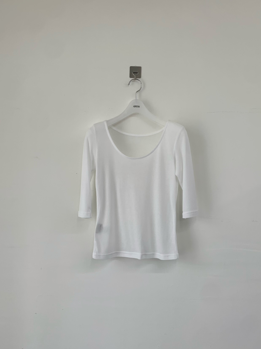 ANOU韓國直郵女士新款熱賣26夏季推薦人氣休閑時尚T恤天絲ANOUT恤圖色1