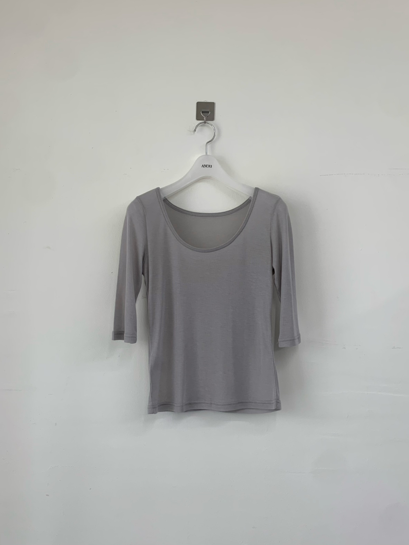 ANOU韓國直郵女士新款熱賣26夏季推薦人氣休閑時尚T恤天絲ANOUT恤圖色2