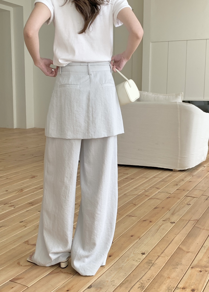 BIEN GARDER東大門實拍女士新款推薦職業熱賣裙褲亞麻布BIEN GARDER裙褲