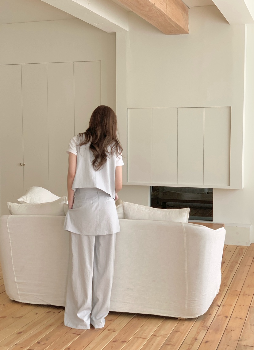 BIEN GARDER東大門實拍女士新款推薦職業熱賣裙褲亞麻布BIEN GARDER裙褲