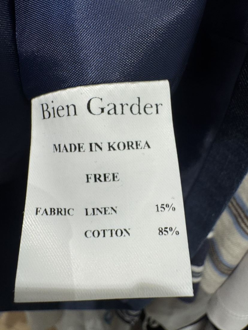 BIEN GARDER東大門實拍韓國女士新品時尚人氣熱賣套裝亞麻BIEN GARDER套裝