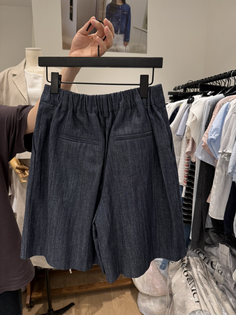 BIEN GARDER韓國代購女裝新品休閑26春夏職業熱賣短褲亞麻BIEN GARDER短褲