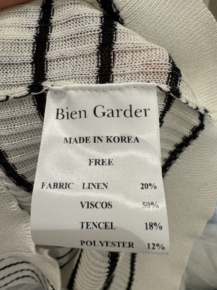 BIEN GARDER東大門代購女裝新品真品時尚職業針織衫亞麻布BIEN GARDER針織衫