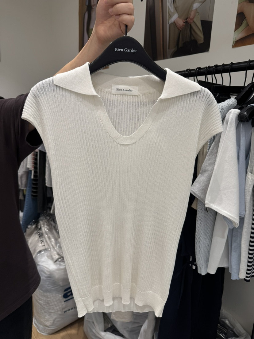 BIEN GARDER東大門代購女裝新品真品時尚職業針織衫亞麻布BIEN GARDER針織衫圖色1