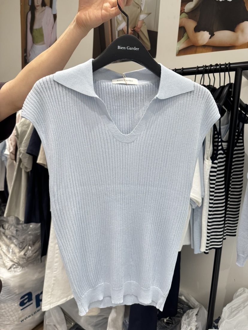 BIEN GARDER東大門代購女裝新品真品時尚職業針織衫亞麻布BIEN GARDER針織衫圖色3