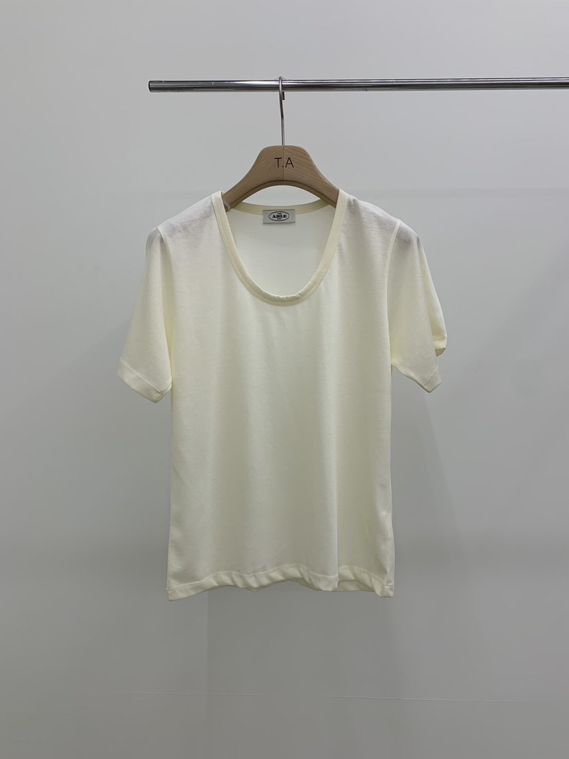 THE ABLE東大門直郵女士新品時尚26春夏推薦熱賣T恤絲綢THE ABLE/TAT恤圖色1