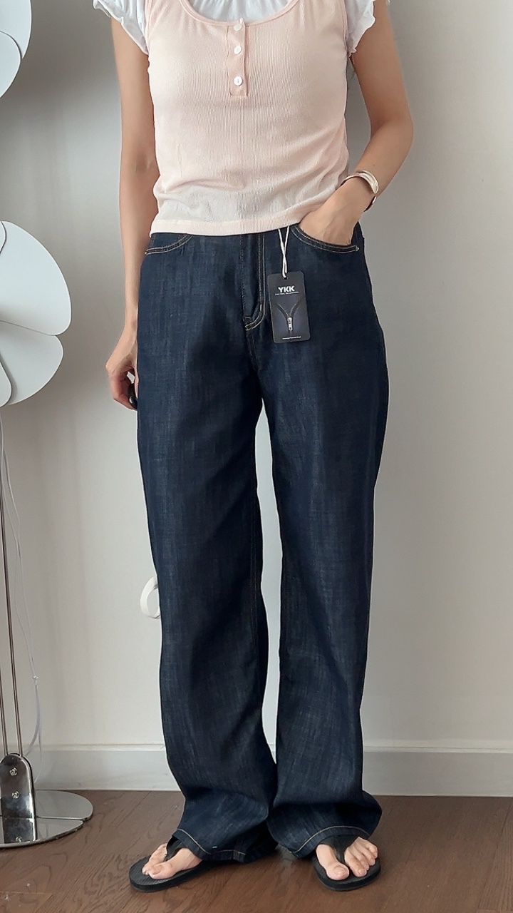 MILUI韓國直郵女裝新品人氣時尚休閑推薦真品26春夏牛仔褲MILUI牛仔褲