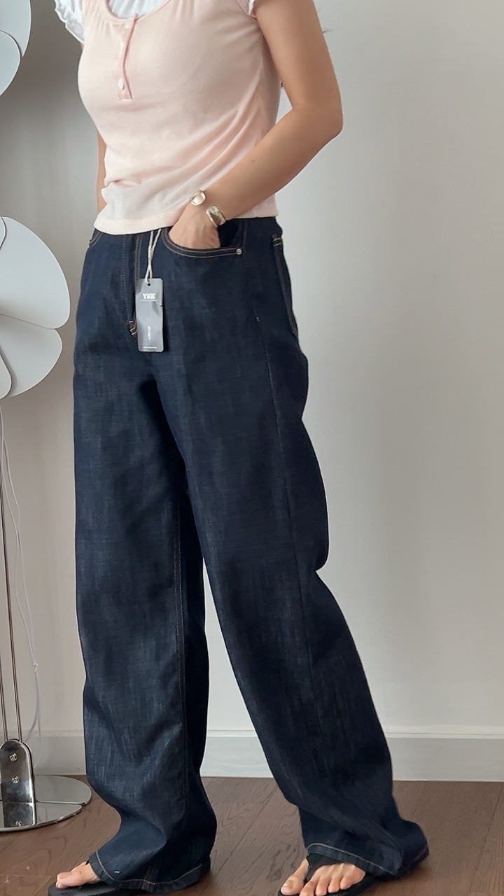 MILUI韓國直郵女裝新品人氣時尚休閑推薦真品26春夏牛仔褲MILUI牛仔褲