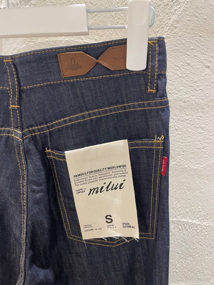 MILUI韓國直郵女裝新品人氣時尚休閑推薦真品26春夏牛仔褲MILUI牛仔褲