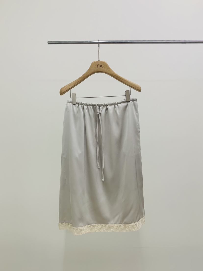 THE ABLE韓國直郵女裝新款26夏季休閑半身裙中短裙蕾絲花THE ABLE/TA半身裙/中短裙圖色3