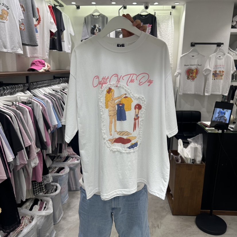 EVE東大門實拍韓國女士新品職業時尚推薦26夏季26春夏T恤EVET恤圖色3