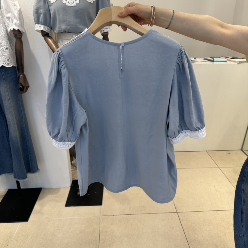 2nd B-S東大門實拍女裝新款熱賣推薦26春夏時尚襯衫蕾絲衫2nd B-S襯衫/蕾絲衫