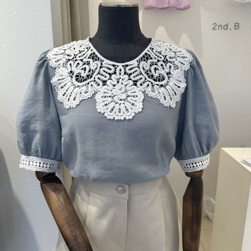 2nd B-S東大門實拍女裝新款熱賣推薦26春夏時尚襯衫蕾絲衫2nd B-S襯衫/蕾絲衫圖色1