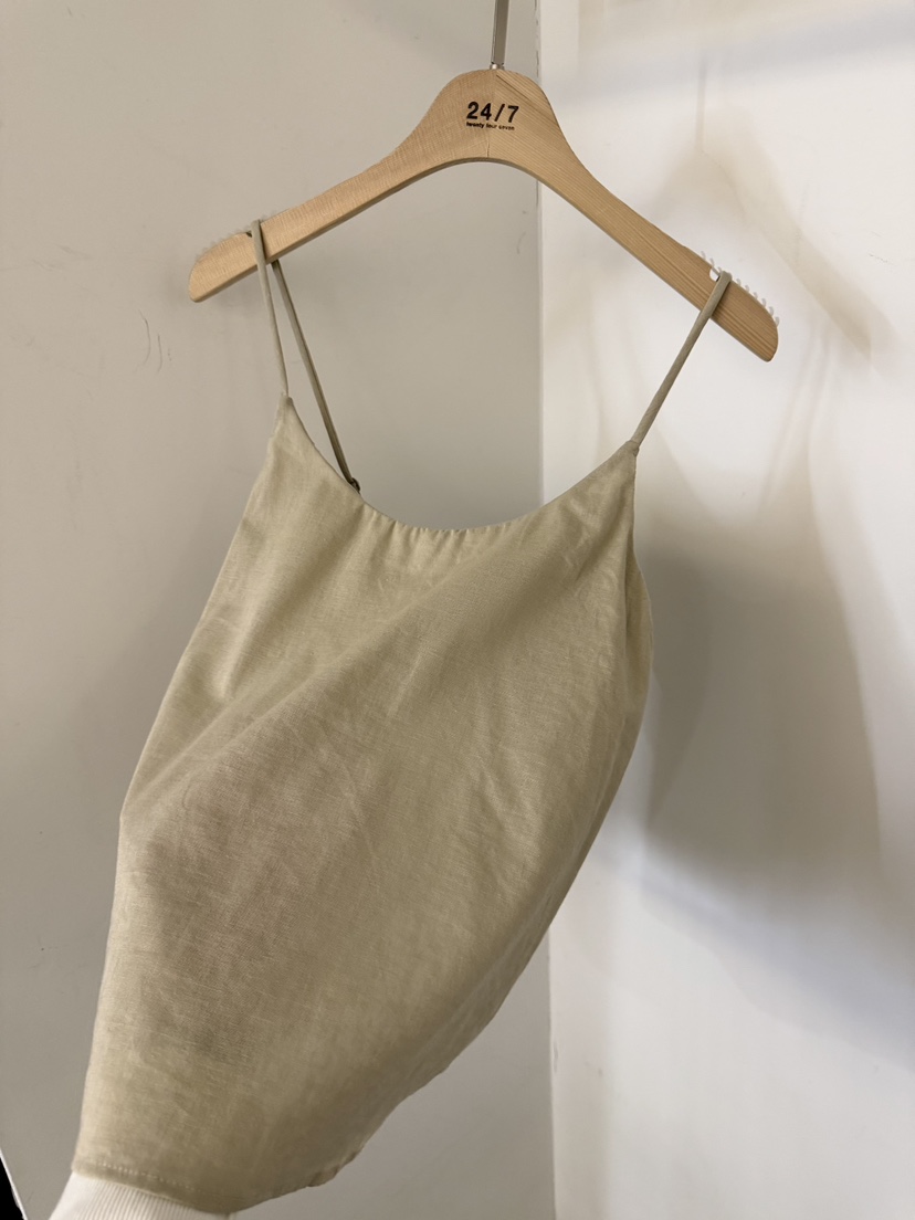 TWENTY FOUR SEVEN24-7韓國直郵女士新款推薦吊帶背心亞麻TEWNTY FOUR SEVEN24-7吊帶/背心