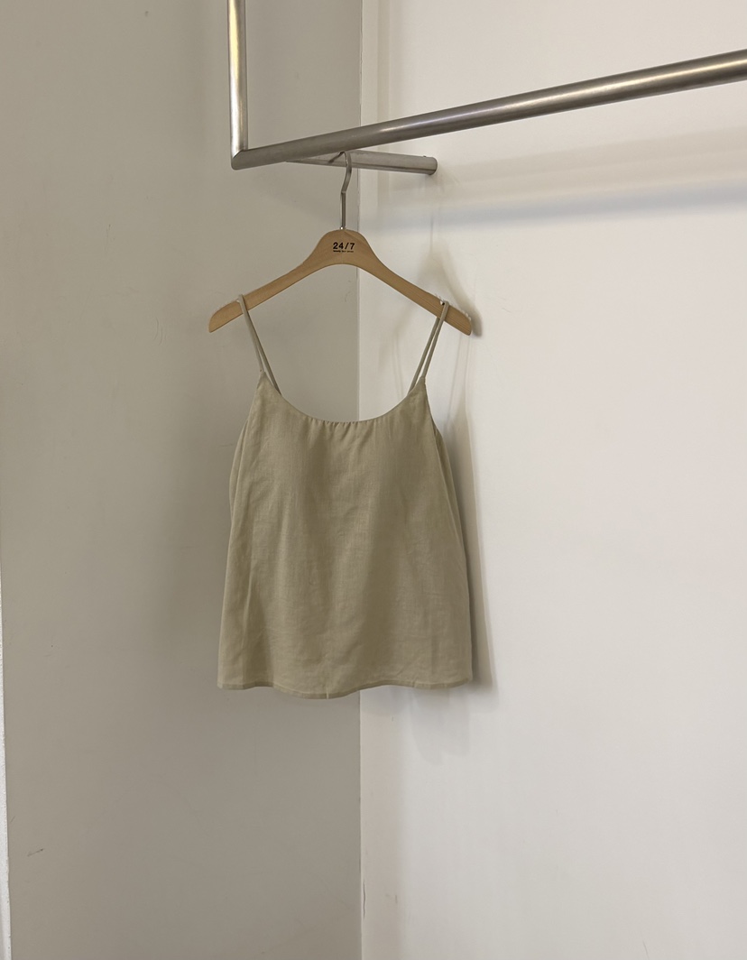 TWENTY FOUR SEVEN24-7韓國直郵女士新款推薦吊帶背心亞麻TEWNTY FOUR SEVEN24-7吊帶/背心圖色2