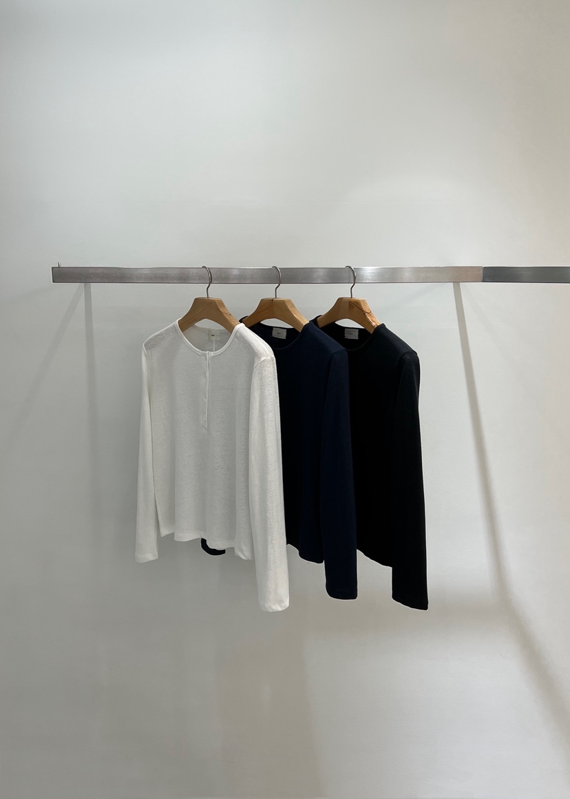 ONESTASTE韓國東大門代購女裝新品時尚熱賣長袖T恤亞麻布TASTE/ONESTASTE長袖T恤