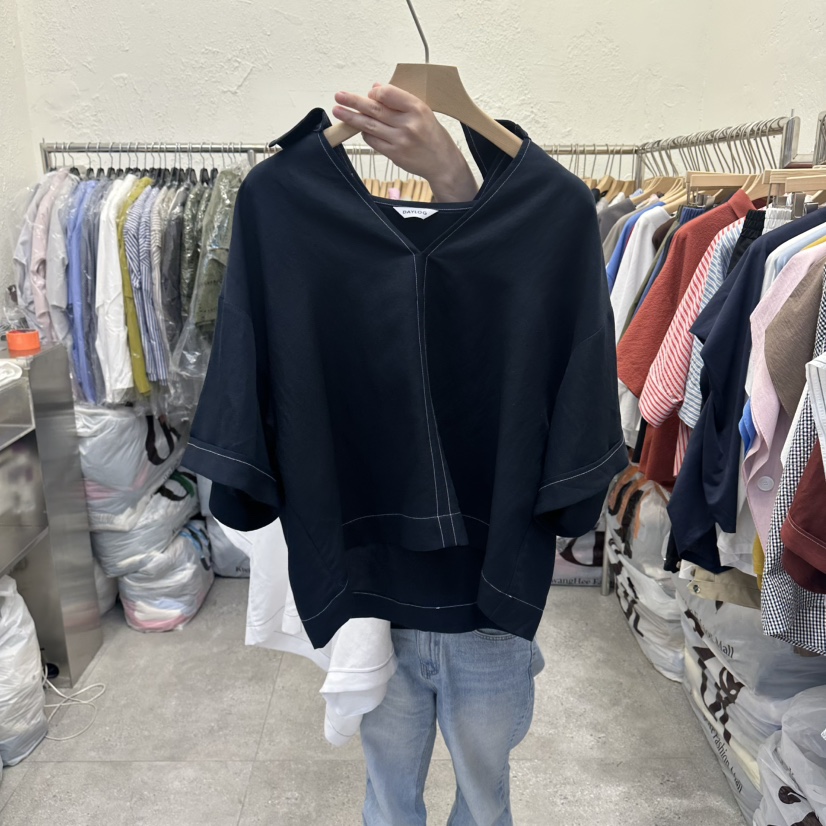 DA YLOG韓國東大門直郵女士新品推薦職業襯衫蕾絲衫亞麻DA YLOG襯衫/蕾絲衫圖色3