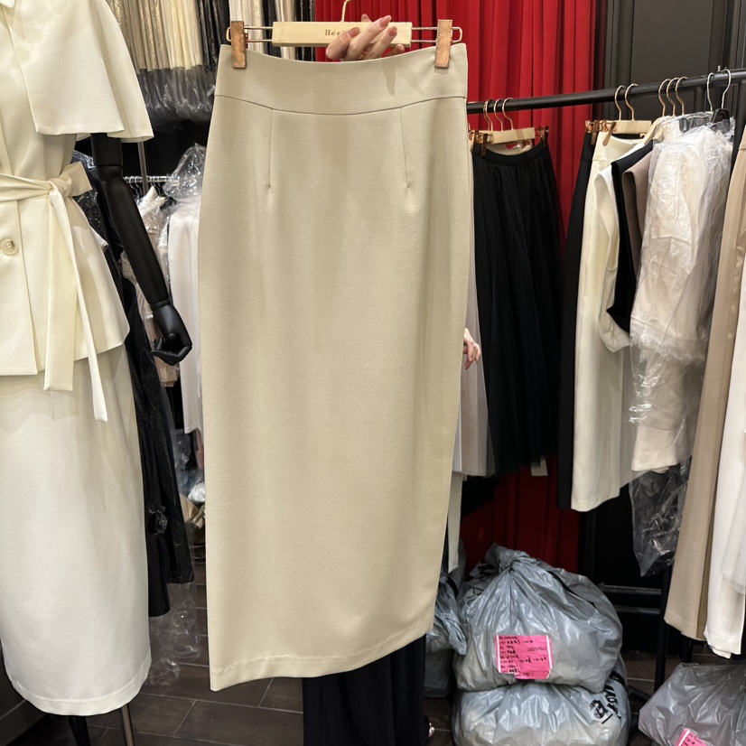 HERISH-HAUTE韓國東大門代購女裝新品26春夏人氣熱賣長裙Herish-Haute-A長裙圖色2米色