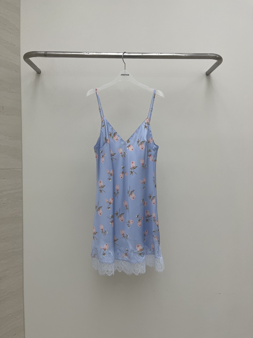 ATMOSPHERE韓國代購女裝新品時尚熱賣26春夏人氣連衣裙緞ATMOSPHERE/BLING連衣裙圖色2