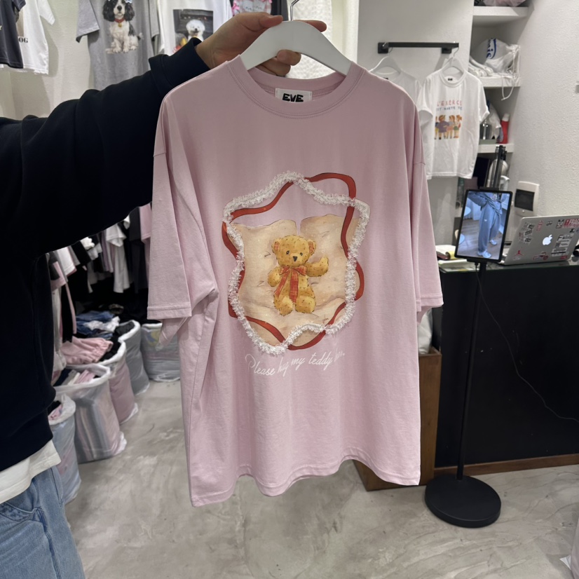 EVE韓國直郵女裝新款熱賣26春夏休閑職業人氣推薦26夏季T恤EVET恤圖色2