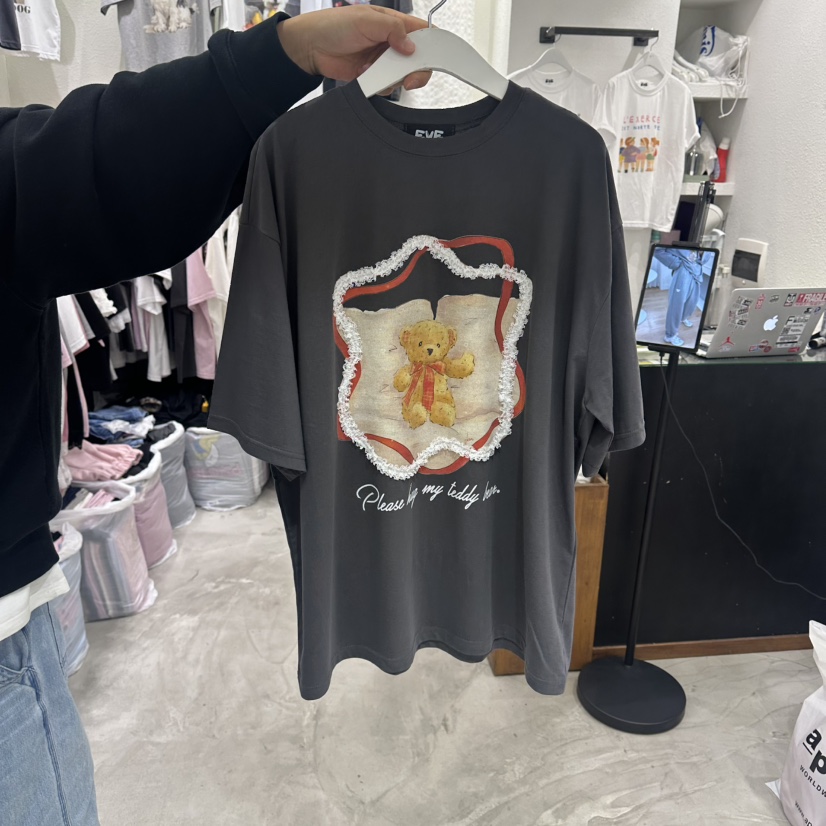 EVE韓國直郵女裝新款熱賣26春夏休閑職業人氣推薦26夏季T恤EVET恤圖色3