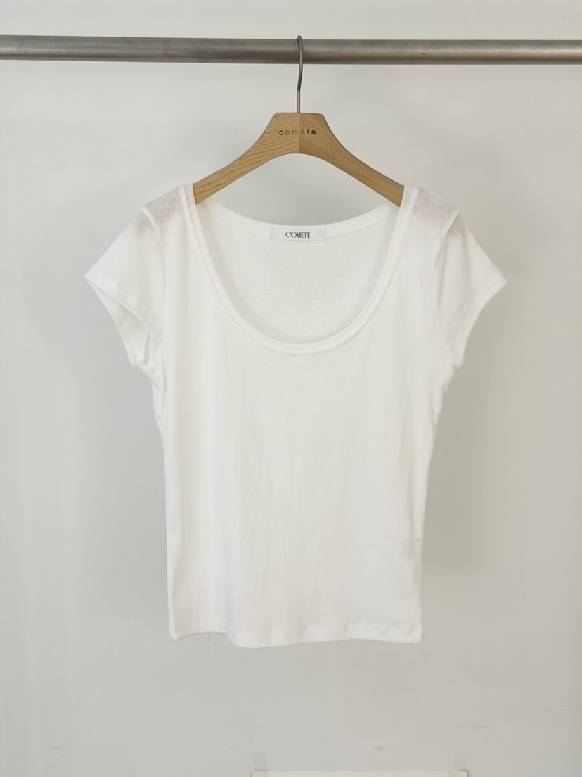 COMETE韓國直郵女裝新品推薦職業26春夏熱賣休閑真品時尚T恤COMETET恤圖色1