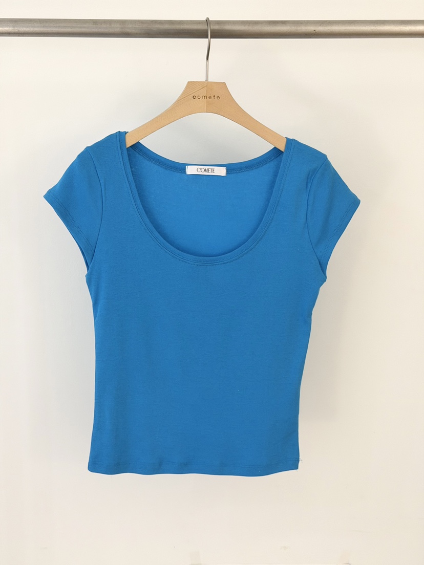 COMETE韓國直郵女裝新品推薦職業26春夏熱賣休閑真品時尚T恤COMETET恤圖色2