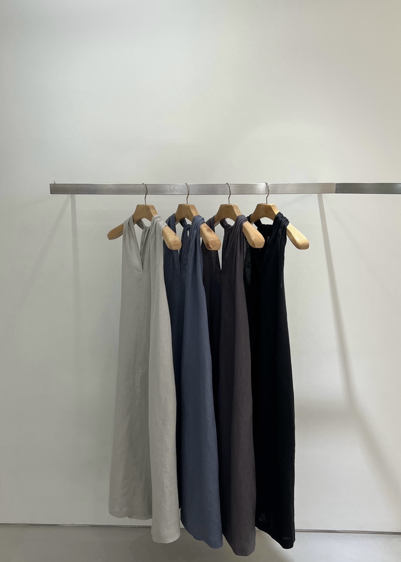 ONESTASTE東大門實拍女裝新品真品推薦職業熱賣連衣裙亞麻布TASTE/ONESTASTE連衣裙