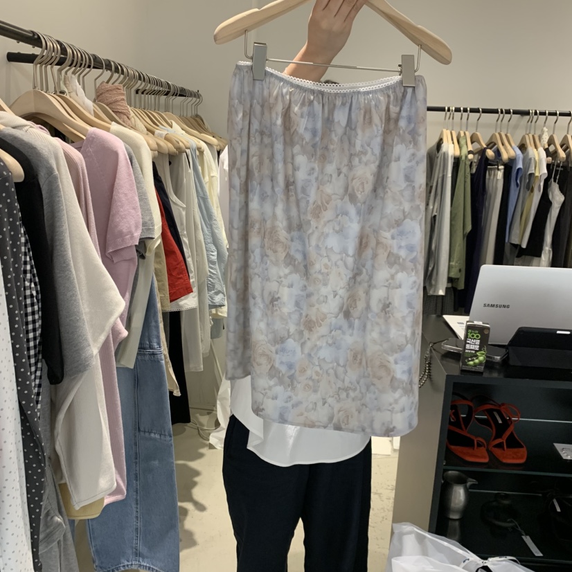 PLATE韓國代購女裝新款職業休閑26夏季推薦時尚半身裙中短裙PLATE半身裙/中短裙