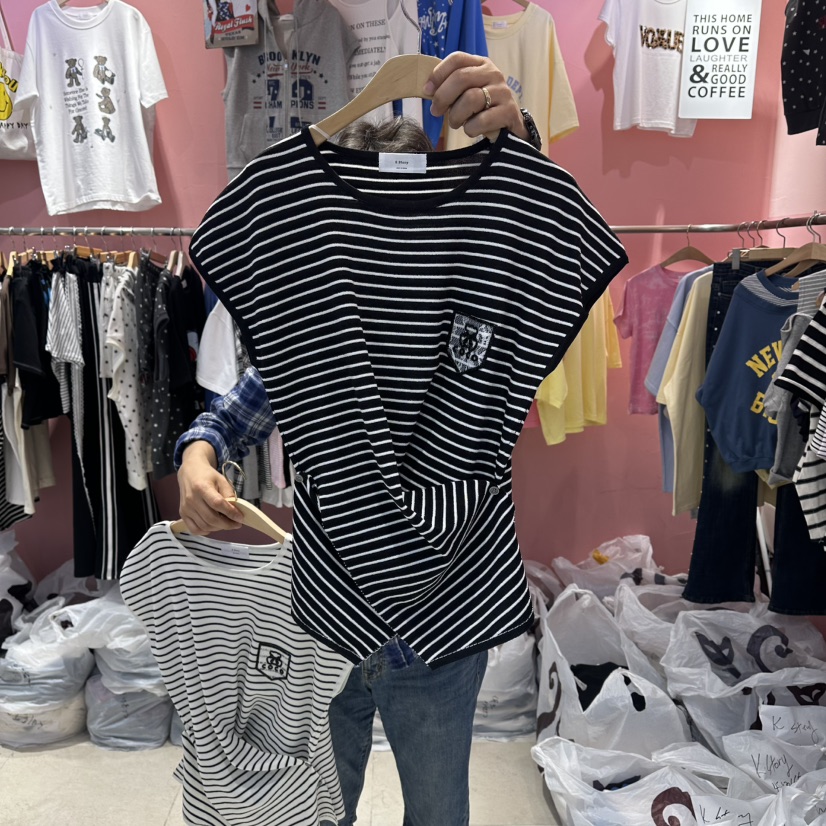 K STORY東大門實拍女裝新款推薦休閑時尚人氣熱賣職業T恤K STORYT恤圖色2