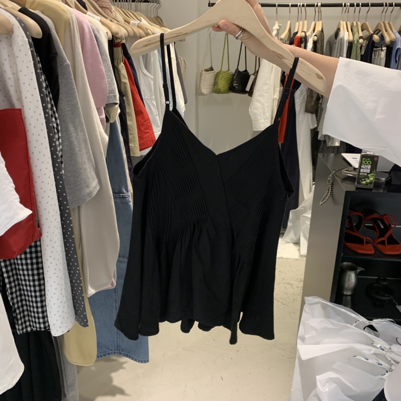 PLATE東大門實拍韓國女士新品26夏季26春夏人氣職業吊帶背心PLATE吊帶/背心