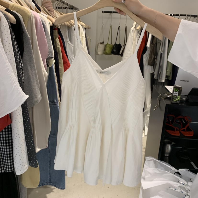 PLATE東大門實拍韓國女士新品26夏季26春夏人氣職業吊帶背心PLATE吊帶/背心圖色2