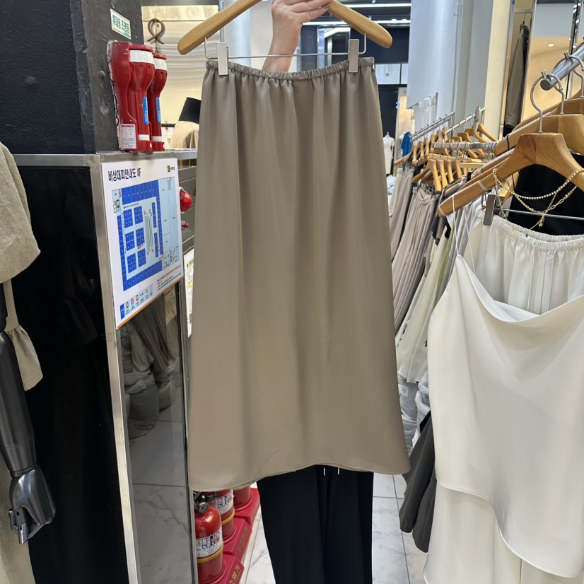 SANS韓國直郵女裝新品26春夏真品職業熱賣休閑推薦時尚長裙SANS長裙