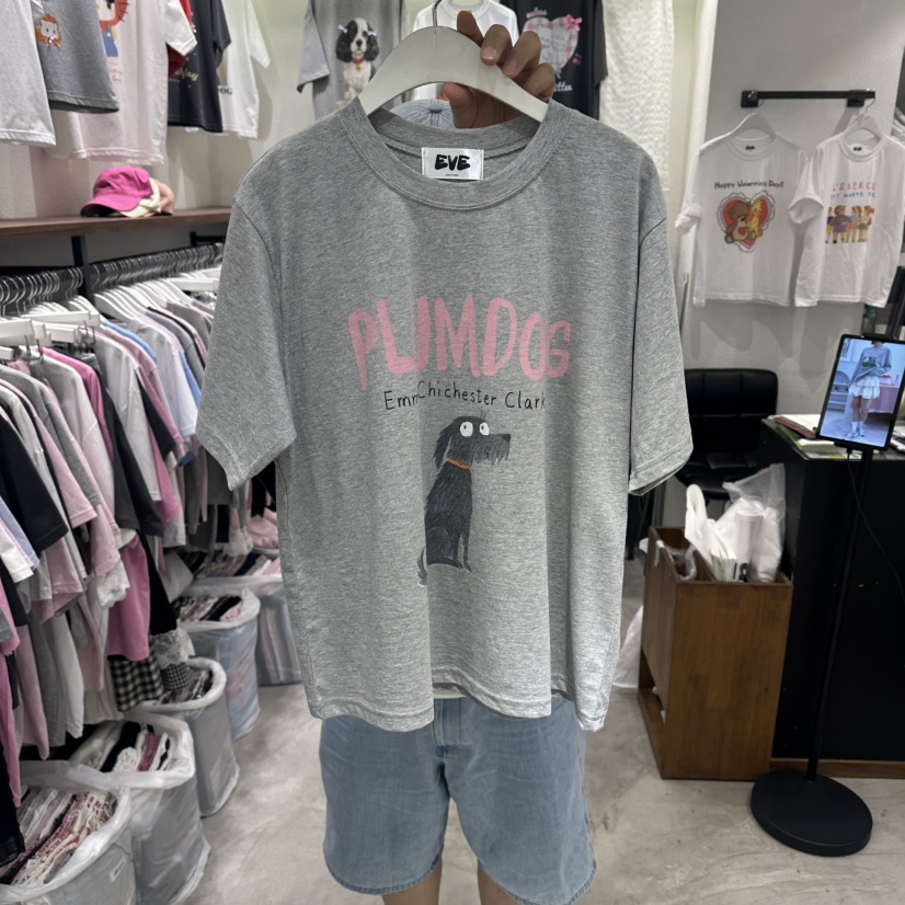 EVE韓國東大門代購女士新款人氣時尚職業休閑熱賣推薦T恤EVET恤圖色3